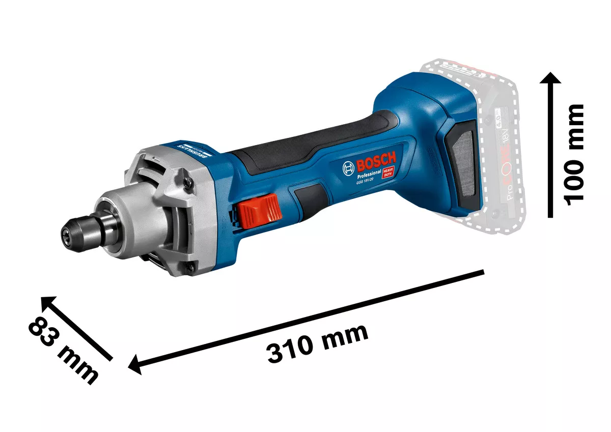 Meuleuse droite sans fil GGS 18V-20 Bosch version solo